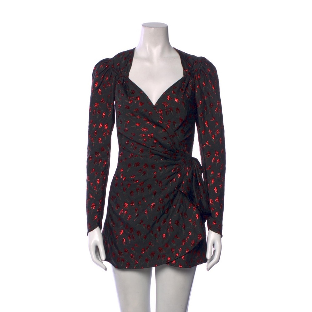 The Attico Rap dress in printed black on size Ex Small -US2-